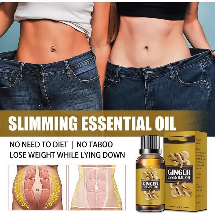 Natural Belly Drainage Ginger Oil . yt