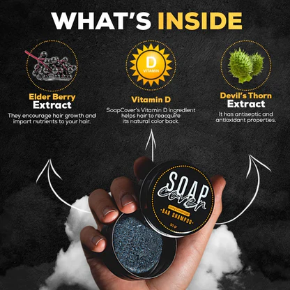 Hair darkening Soap shampoo - 3